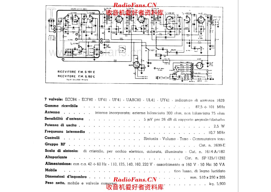 Geloso G191E-G192E Receiver 电路原理图.pdf_第1页