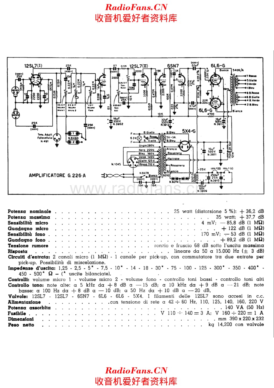 Geloso G226A Amplifier alternate 电路原理图.pdf_第1页