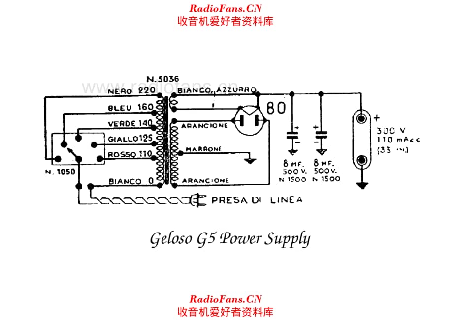 Geloso G5 Power supply 电路原理图.pdf_第1页