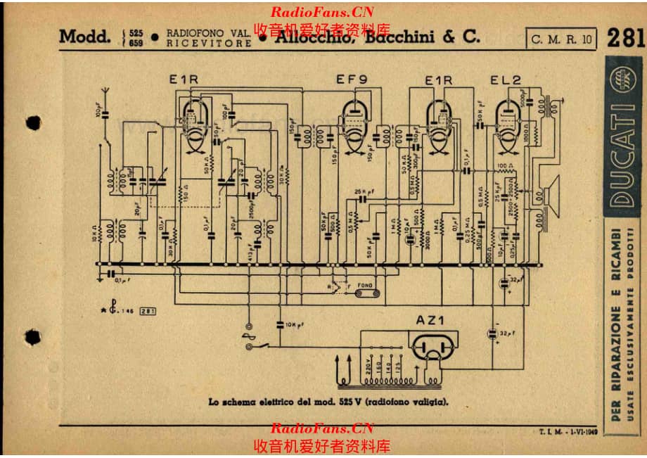 Allocchio Bacchini 525V_2 电路原理图.pdf_第1页