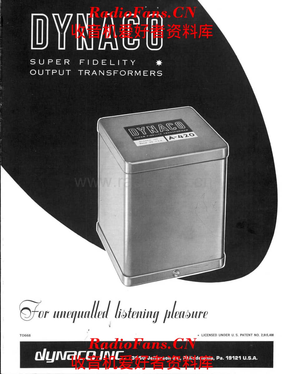 Dynaco Amplifiers Brochure 电路原理图.pdf_第1页