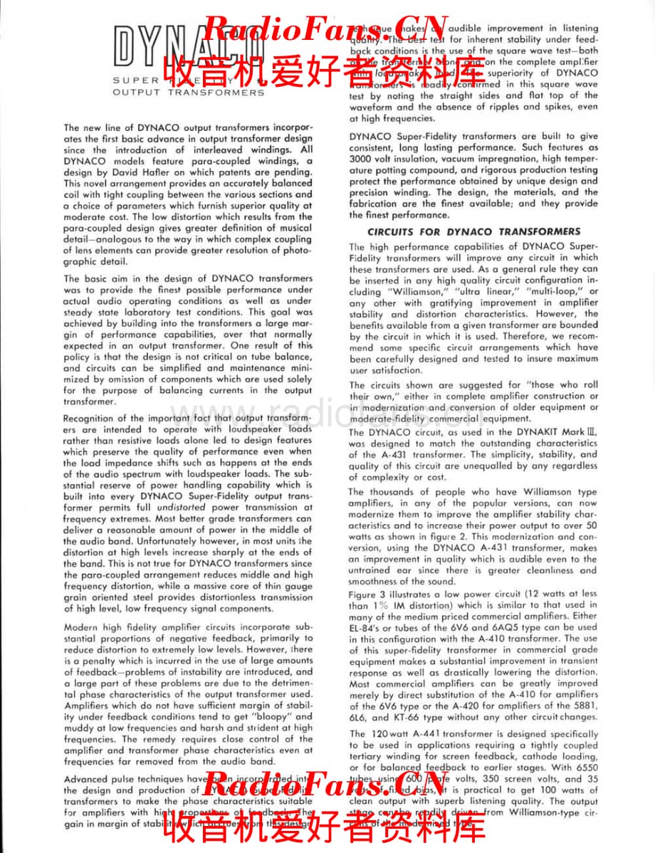 Dynaco Amplifiers Brochure 电路原理图.pdf_第2页