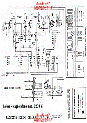 Geloso G239M Magnetophone 电路原理图.pdf