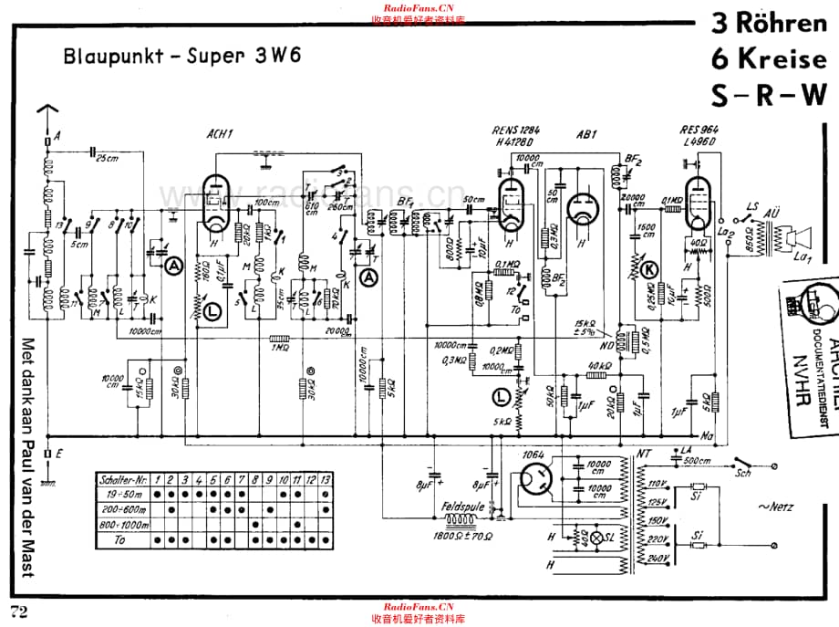 Blaupunkt 3W6 电路原理图.pdf_第1页