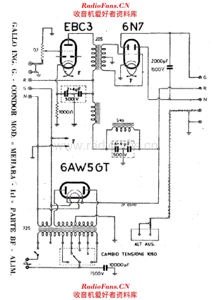 Gallo Mehara III AF and power unit 电路原理图.pdf