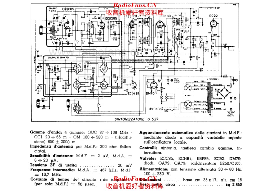 Geloso G537 Tuner 电路原理图.pdf_第1页