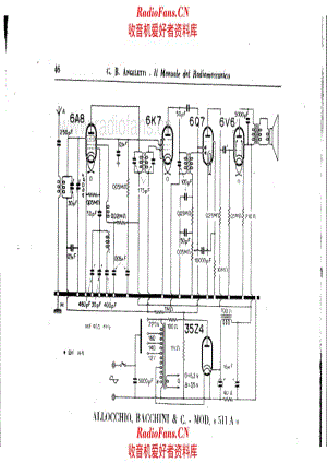 Allocchio Bacchini 511A 电路原理图.pdf
