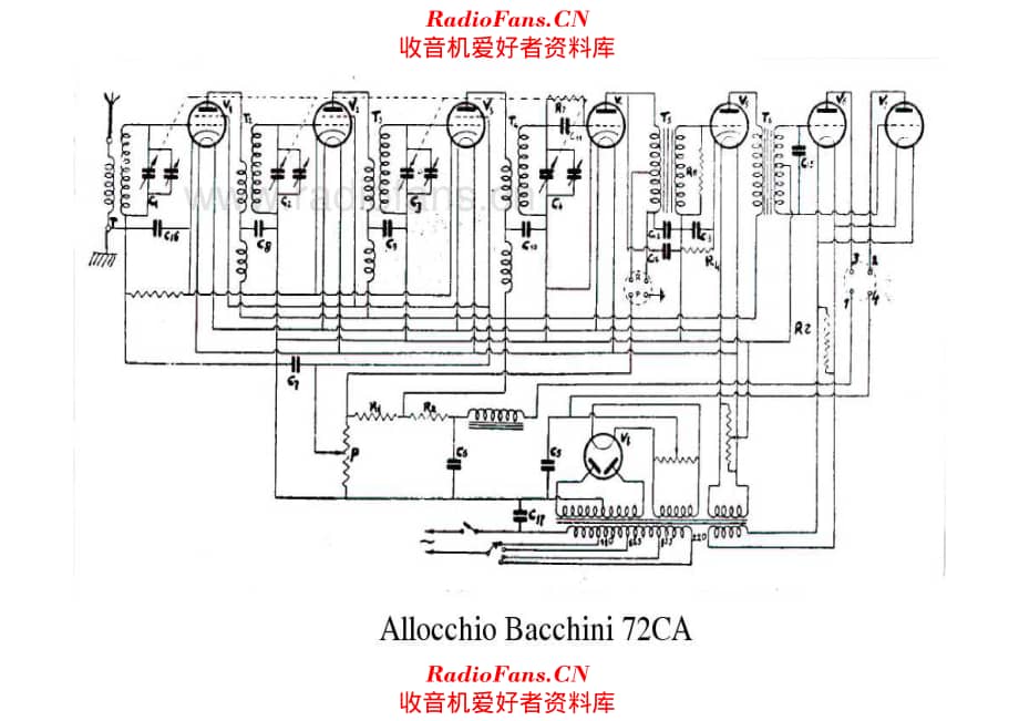 Allocchio Bacchini 72CA 电路原理图.pdf_第1页
