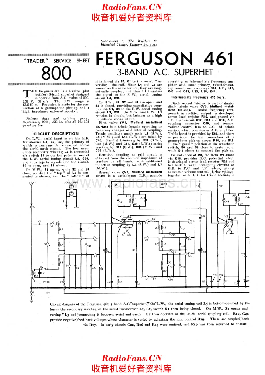 Ferguson 461A 电路原理图.pdf_第1页