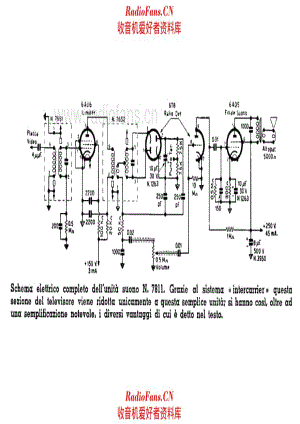 Geloso 7811 TV Sound Unit 电路原理图.pdf