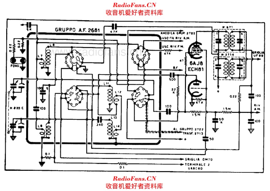 Geloso 2681 RF Unit 电路原理图.pdf_第1页