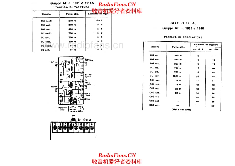 Geloso 1915 1916 RF Units alignment 电路原理图.pdf_第1页