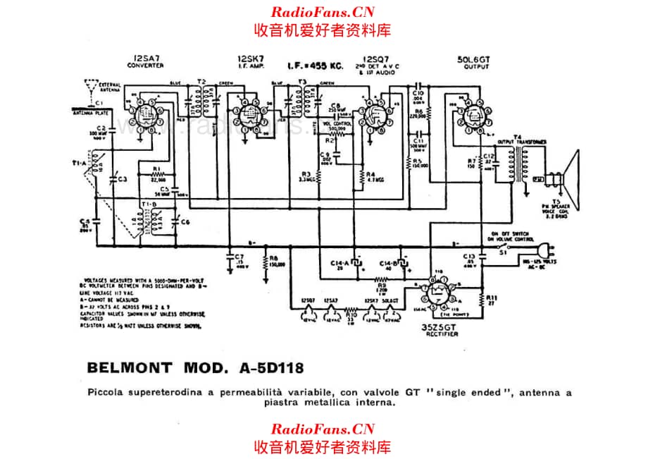 Belmont A-5D118 电路原理图.pdf_第1页