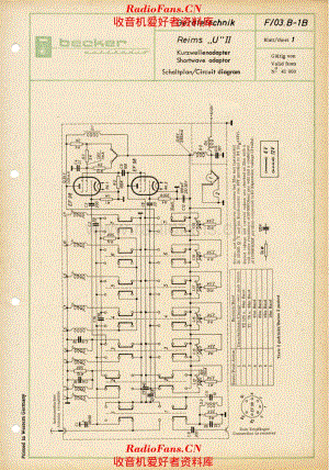 Becker_Reims_U_II-Schematic 电路原理图.pdf