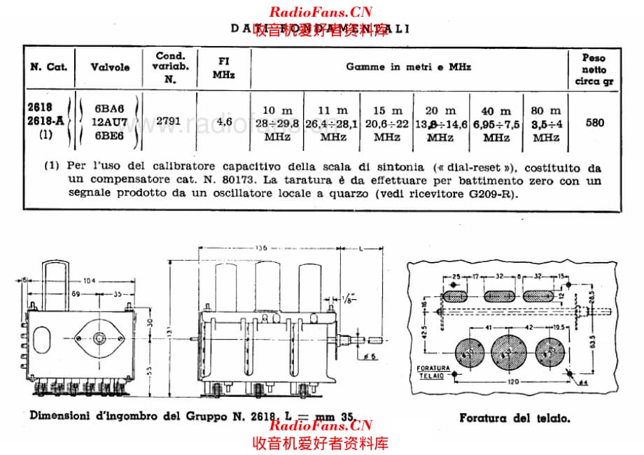 Geloso 2618 RF Unit specs 电路原理图.pdf_第1页