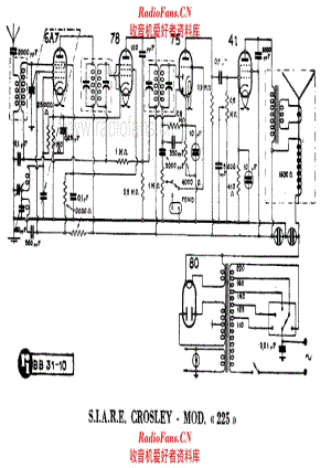 Crosley 225 电路原理图.pdf