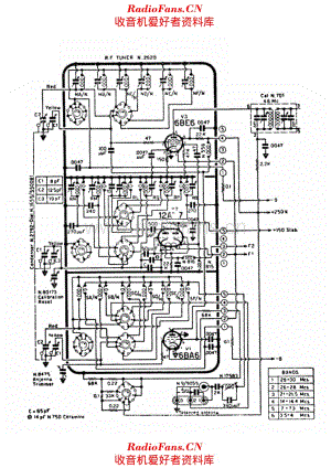 Geloso 2620 RF Tuner 电路原理图.pdf