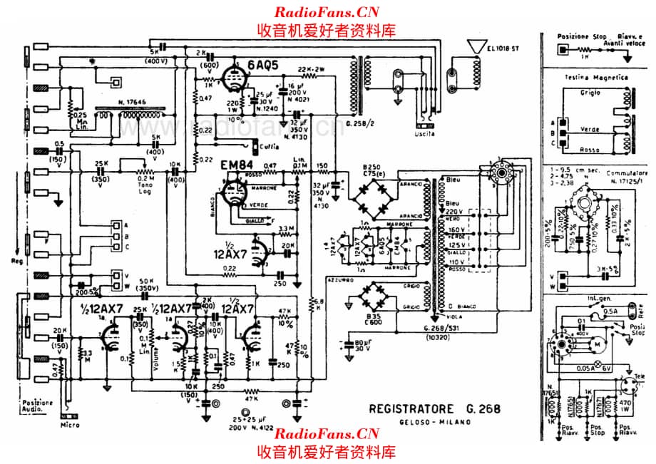 Geloso G268 Recorder 电路原理图.pdf_第1页
