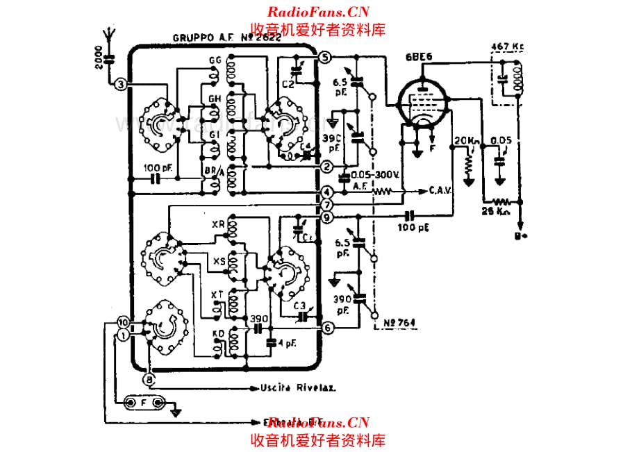 Geloso 2622 RF unit 电路原理图.pdf_第1页