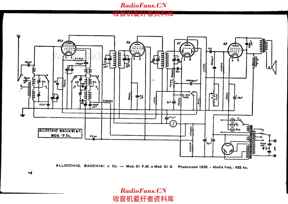 Allocchio Bacchini F51 电路原理图.pdf_第1页