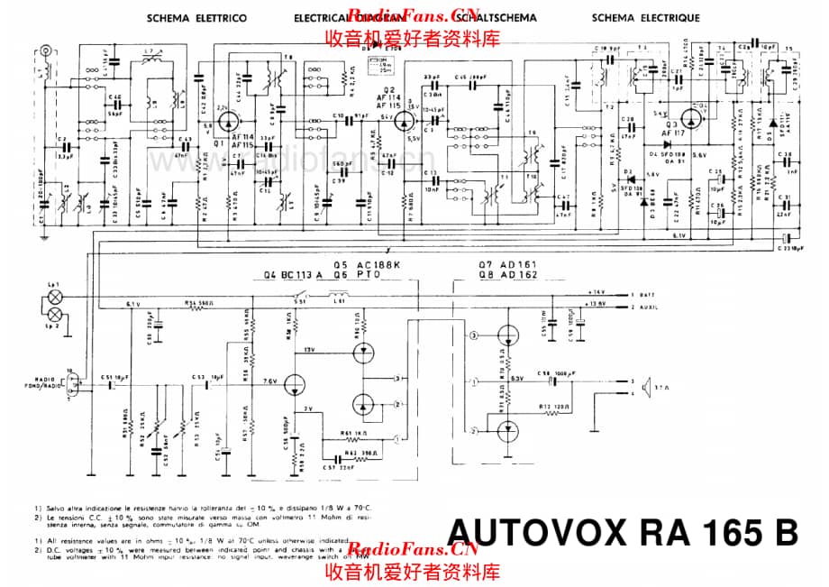 Autovox RA165B 电路原理图.pdf_第1页