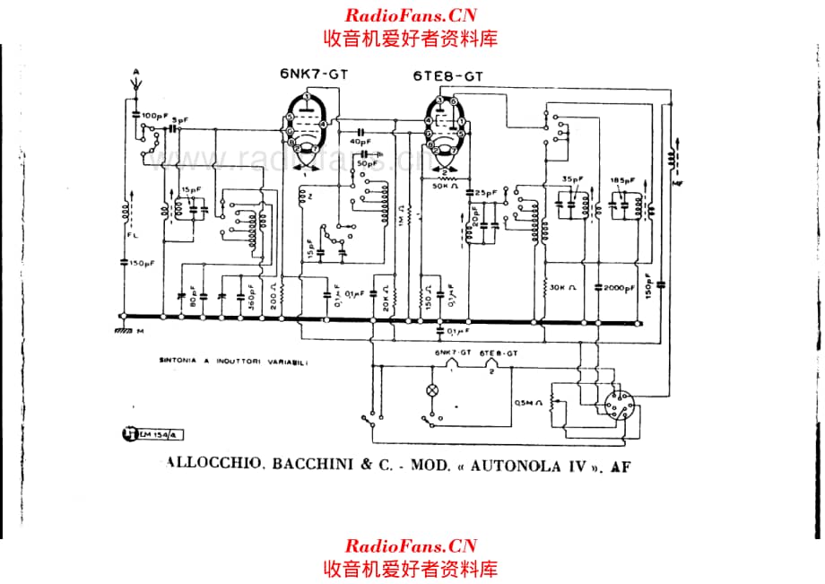 Allocchio Bacchini Autonola IV AF 电路原理图.pdf_第1页