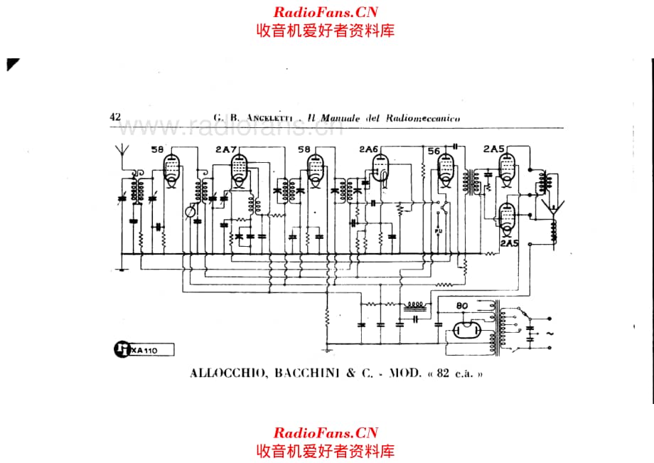 Allocchio Bacchini 82ca 电路原理图.pdf_第1页