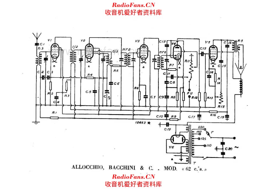 Allocchio Bacchini 62CA_2 电路原理图.pdf_第1页