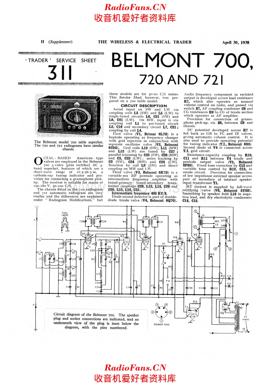 Belmont 700 电路原理图.pdf_第1页