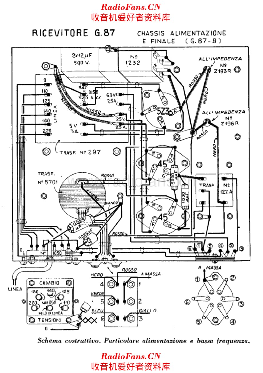 Geloso G87 AF unit and power supply assembly 电路原理图.pdf_第1页