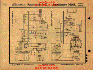 Allocchio Bacchini D 40 PN Albi 12 A 电路原理图.pdf