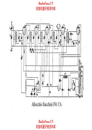 Allocchio Bacchini F61 CA 电路原理图.pdf