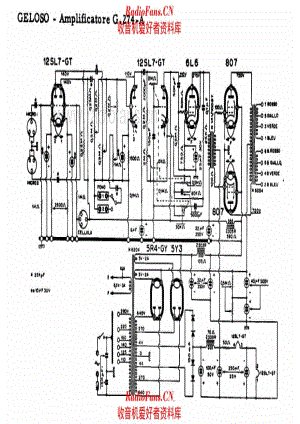 Geloso G274A Amplifier alternate 2 电路原理图.pdf