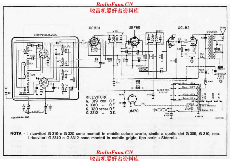 Geloso G319 G320 G3310 G3312 电路原理图.pdf_第1页
