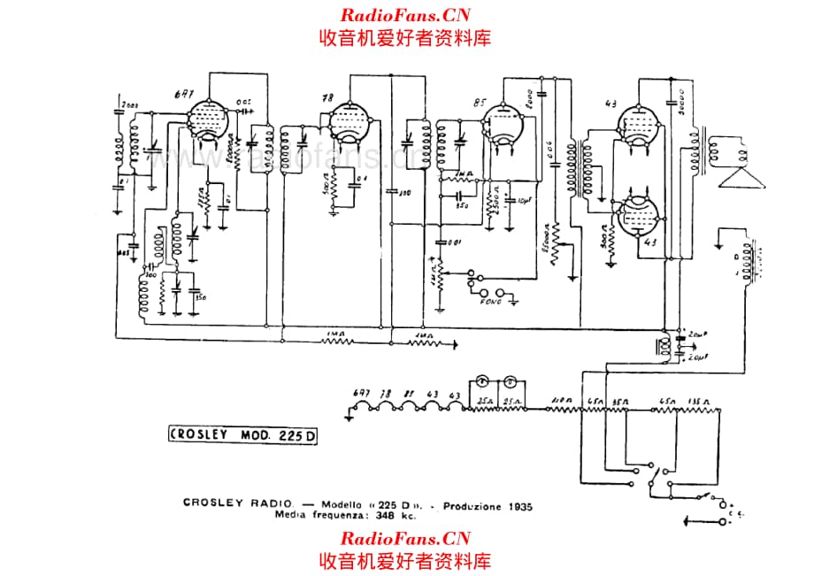 Crosley 225D 电路原理图.pdf_第1页