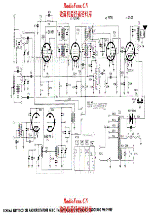 GBC FM-199 Allan Radiofonografo FM-199RF 电路原理图.pdf