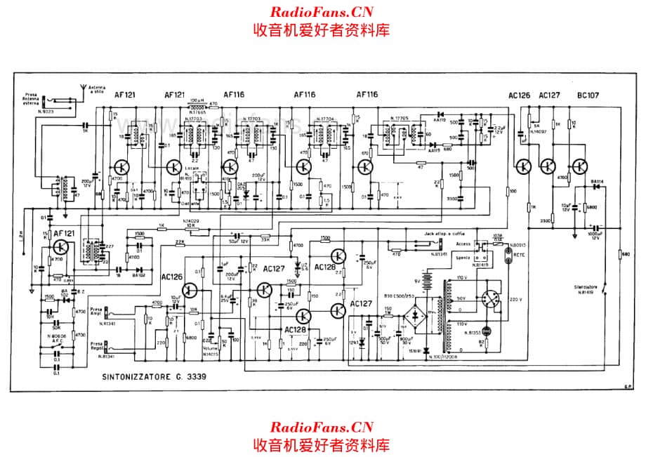 Geloso G3339 Tuner 电路原理图.pdf_第1页
