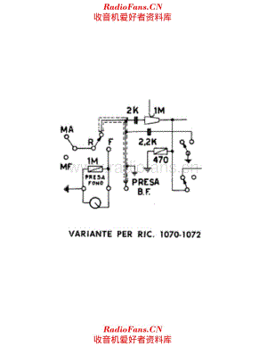 Allocchio Bacchini Variante per ricevitore 1070 1072 电路原理图.pdf
