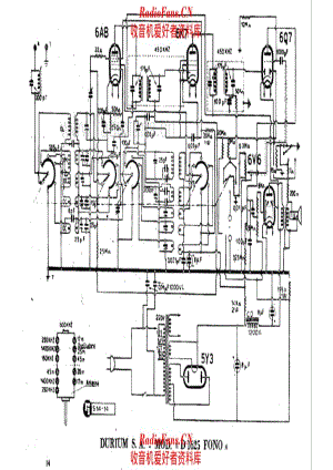 Durium D1625 Fono_2 电路原理图.pdf