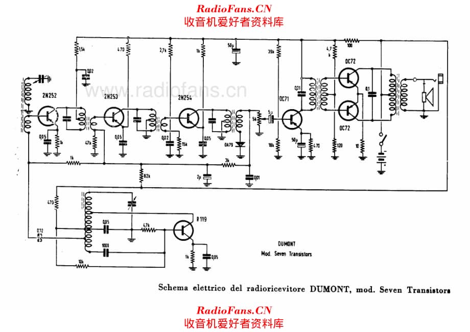 Dumont Seven Transistor 电路原理图.pdf_第1页