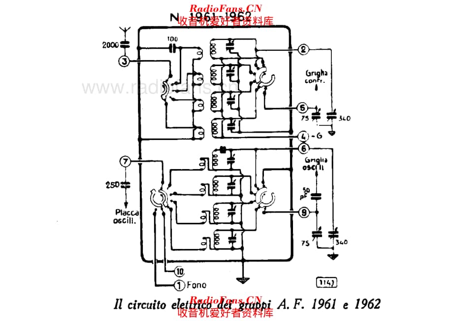 Geloso 1961 1962 RF Units 电路原理图.pdf_第1页