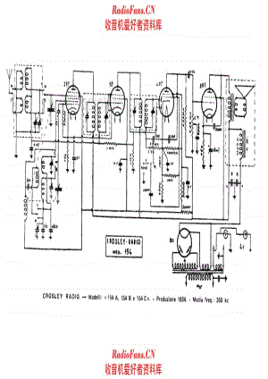 Crosley 154ABC alternate 电路原理图.pdf