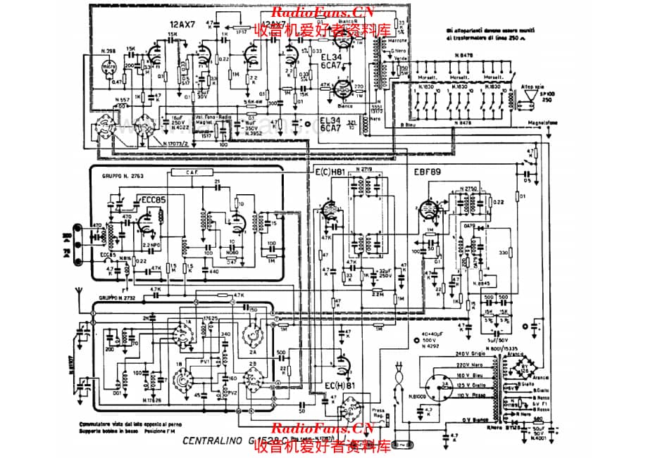 Geloso G1528C Centralino 电路原理图.pdf_第1页