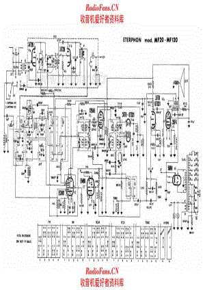 Ital Radio Eterphon MF20 - MF120 电路原理图.pdf