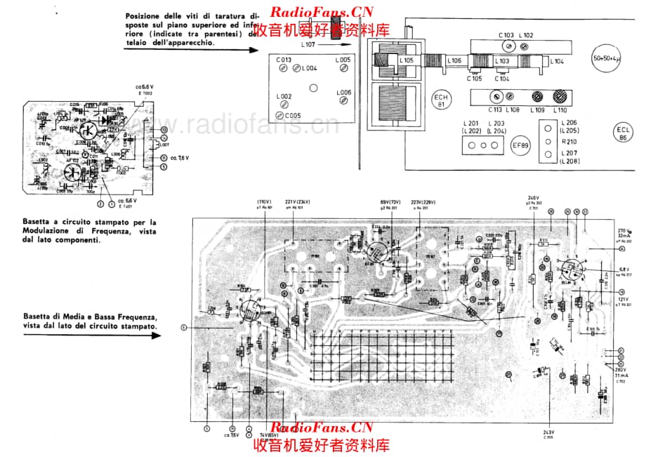 Graetz Komtess 1211 Chanson 1212 PCB layout 电路原理图.pdf_第1页
