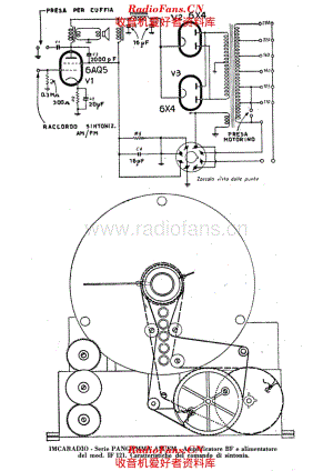 Imcaradio IF121 tuning chord and power supply 电路原理图.pdf