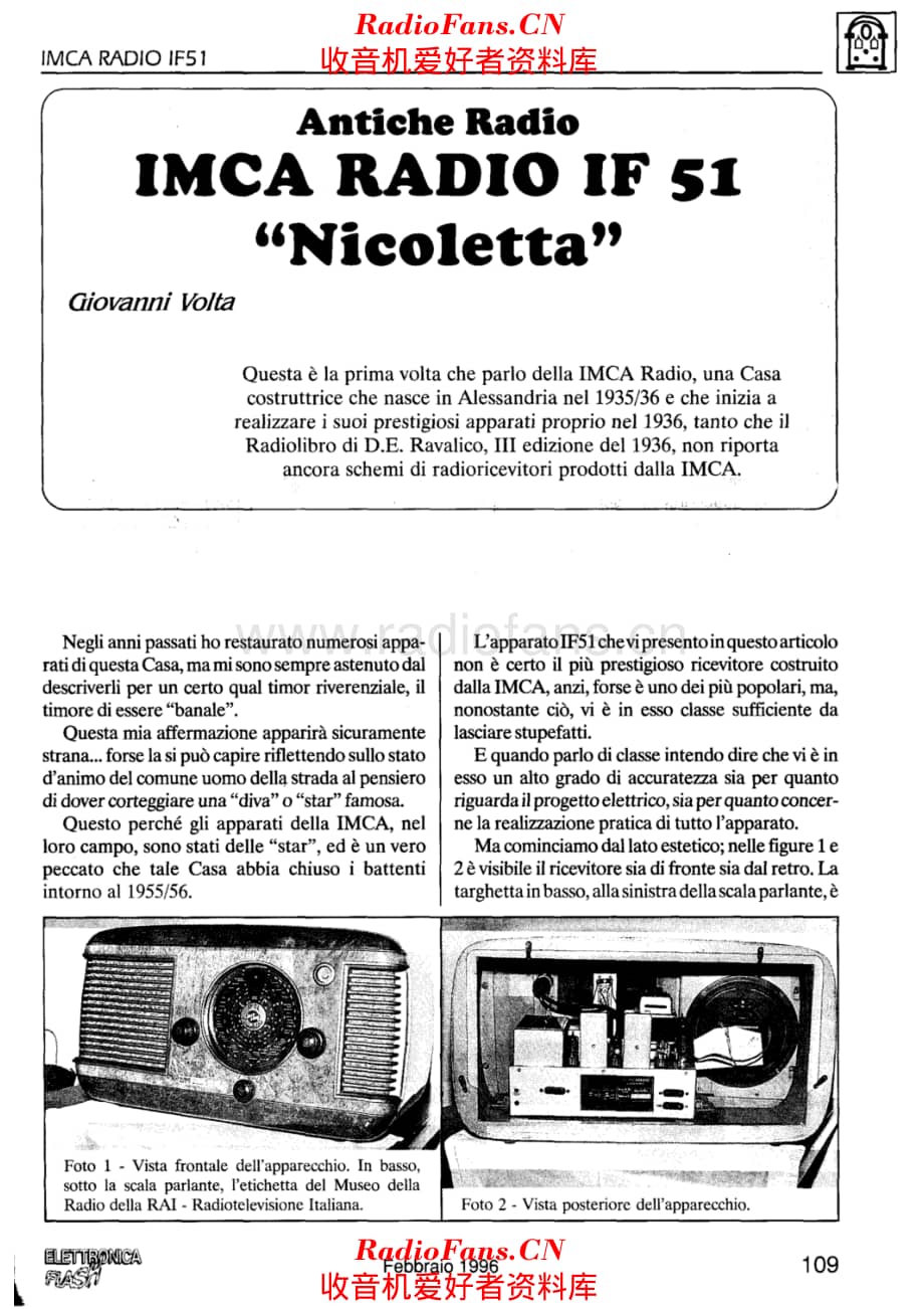 Imca Radio IF51 Nicoletta 电路原理图.pdf_第1页