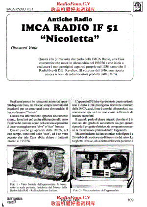Imca Radio IF51 Nicoletta 电路原理图.pdf
