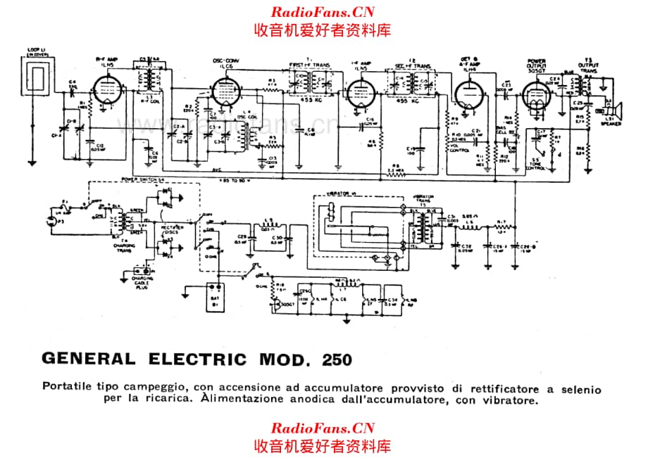 General Electric 250 电路原理图.pdf_第1页