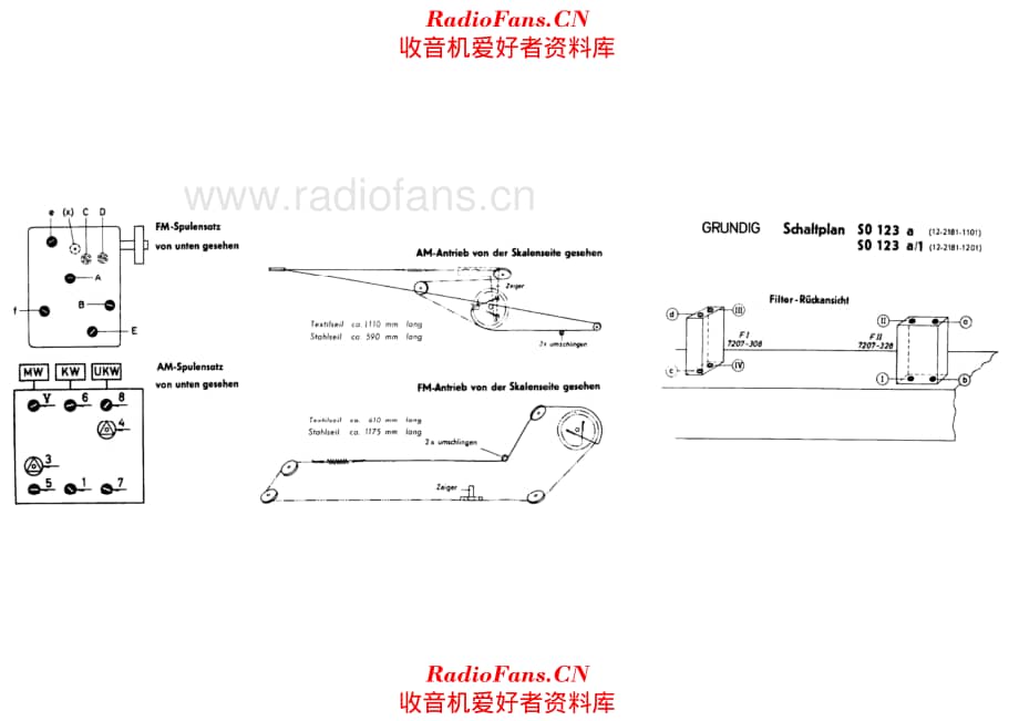 Grundig SO123 SO124 SO126 SO170 tuning cord 电路原理图.pdf_第1页
